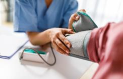 Blood pressure closeup